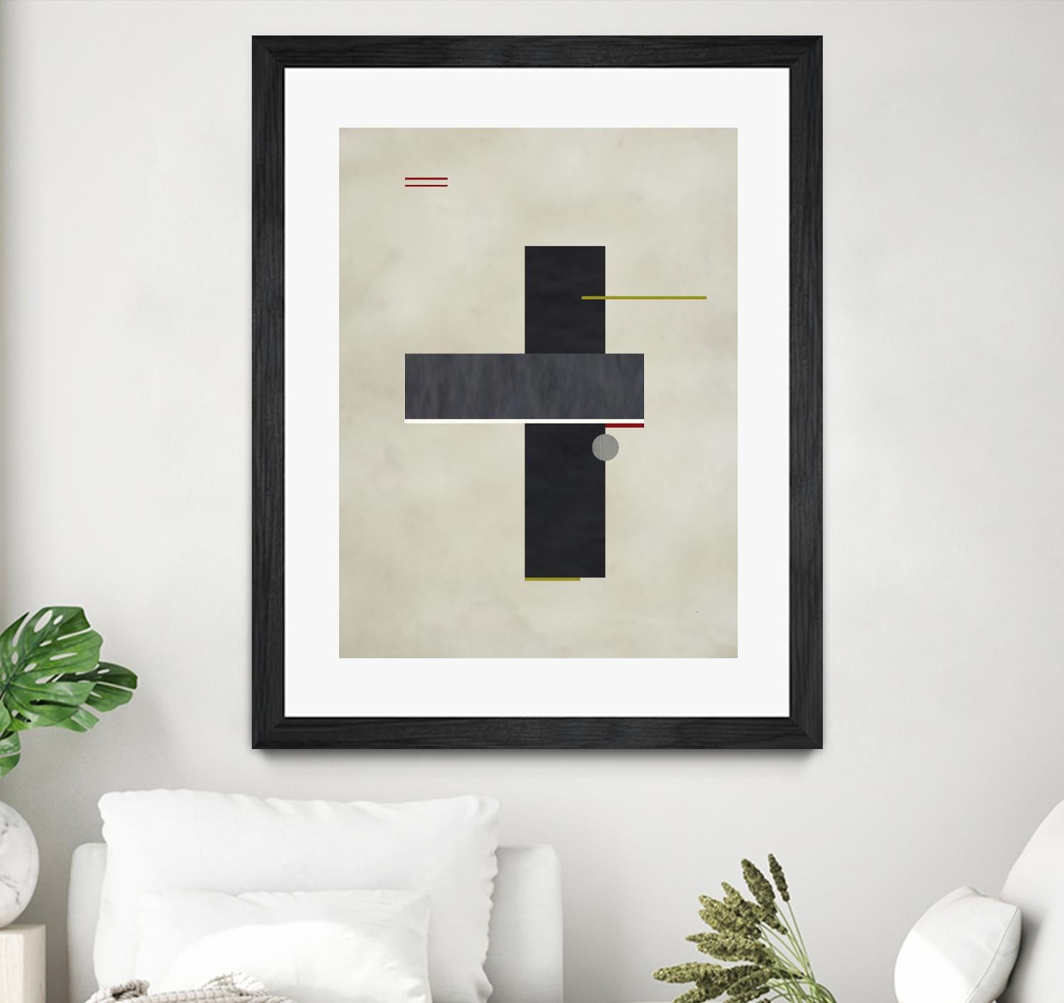 Rectangle Love by Kevin Calaguiro on GIANT ART - black abstract