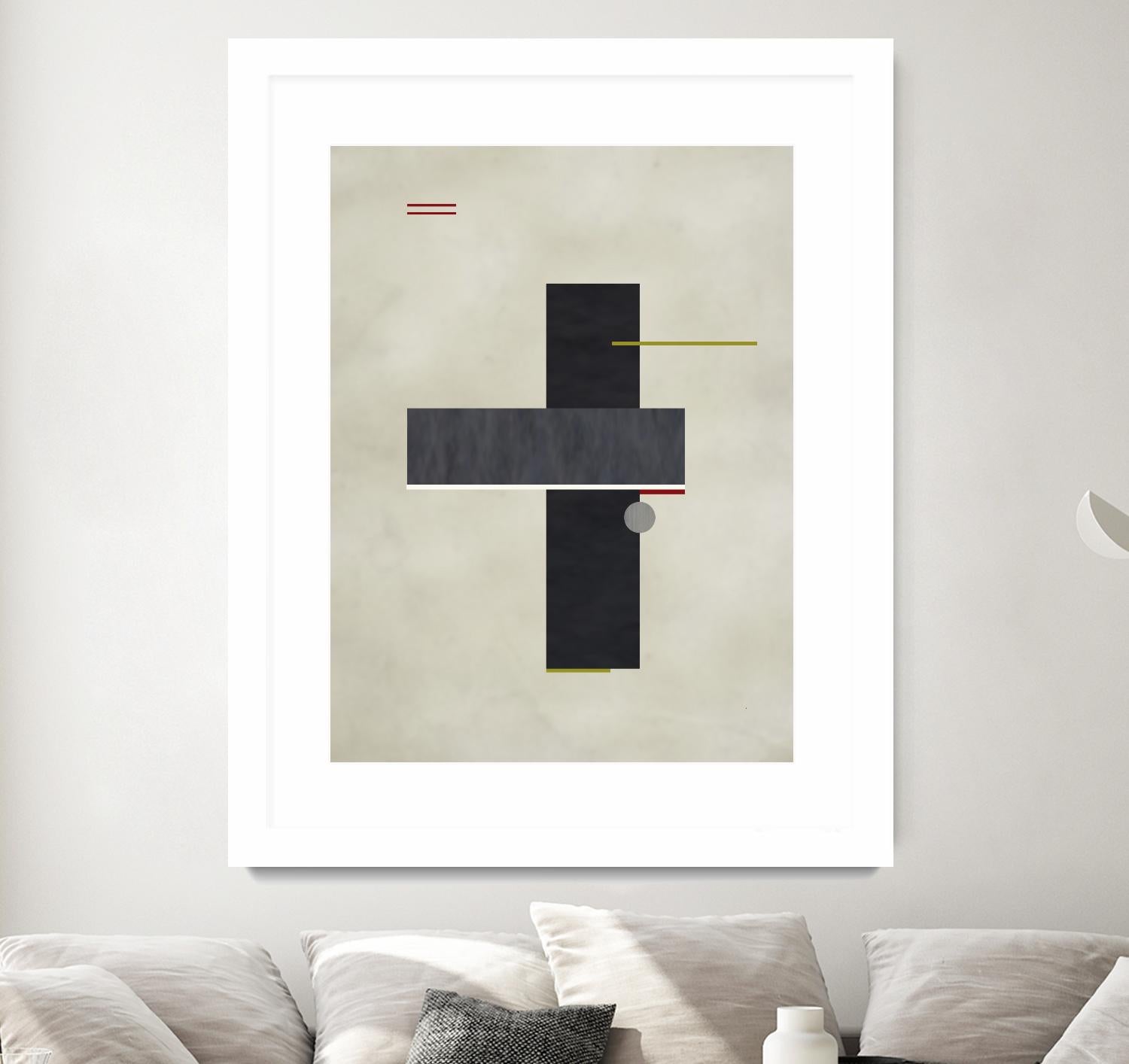 Rectangle Love by Kevin Calaguiro on GIANT ART - black abstract