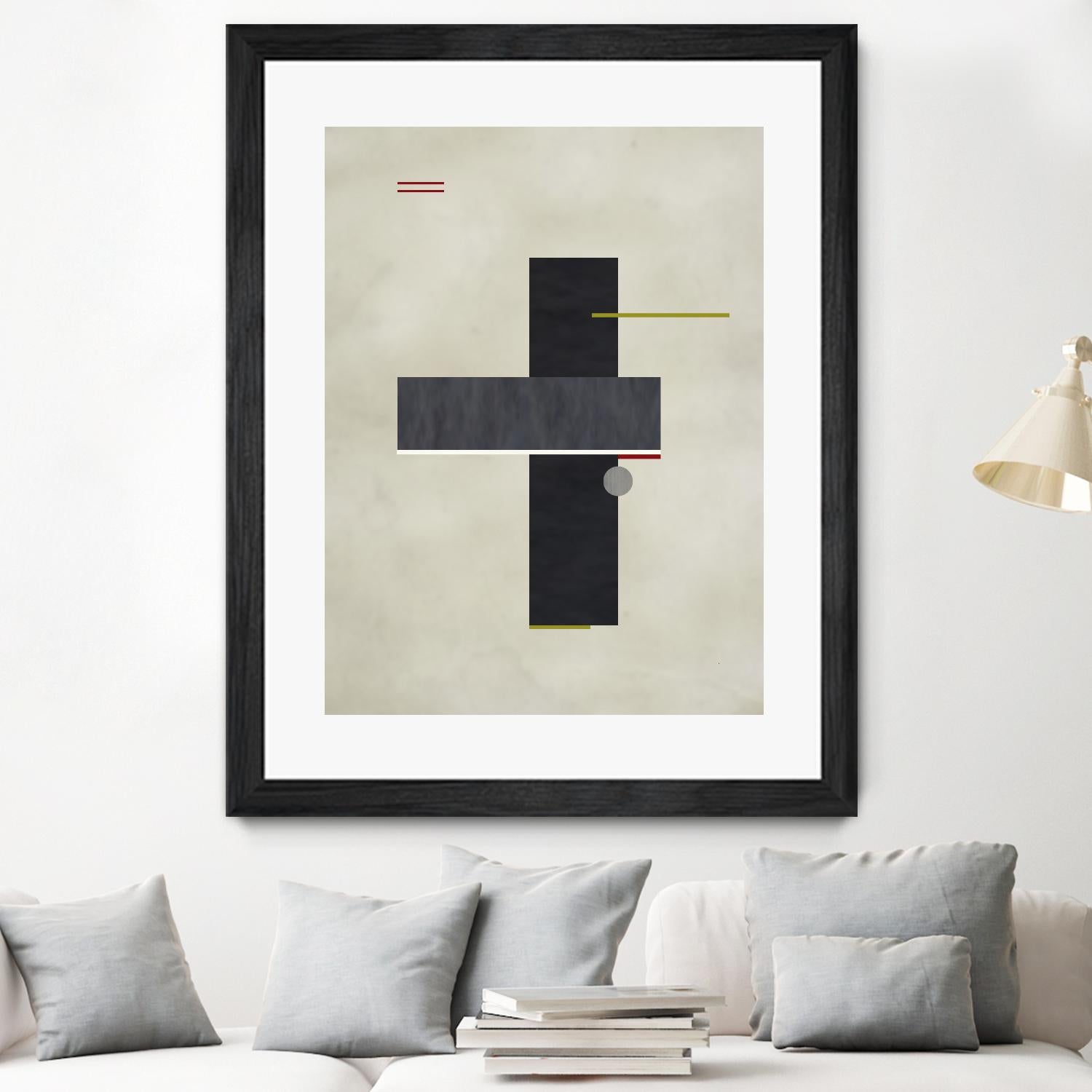 Rectangle Love by Kevin Calaguiro on GIANT ART - black abstract