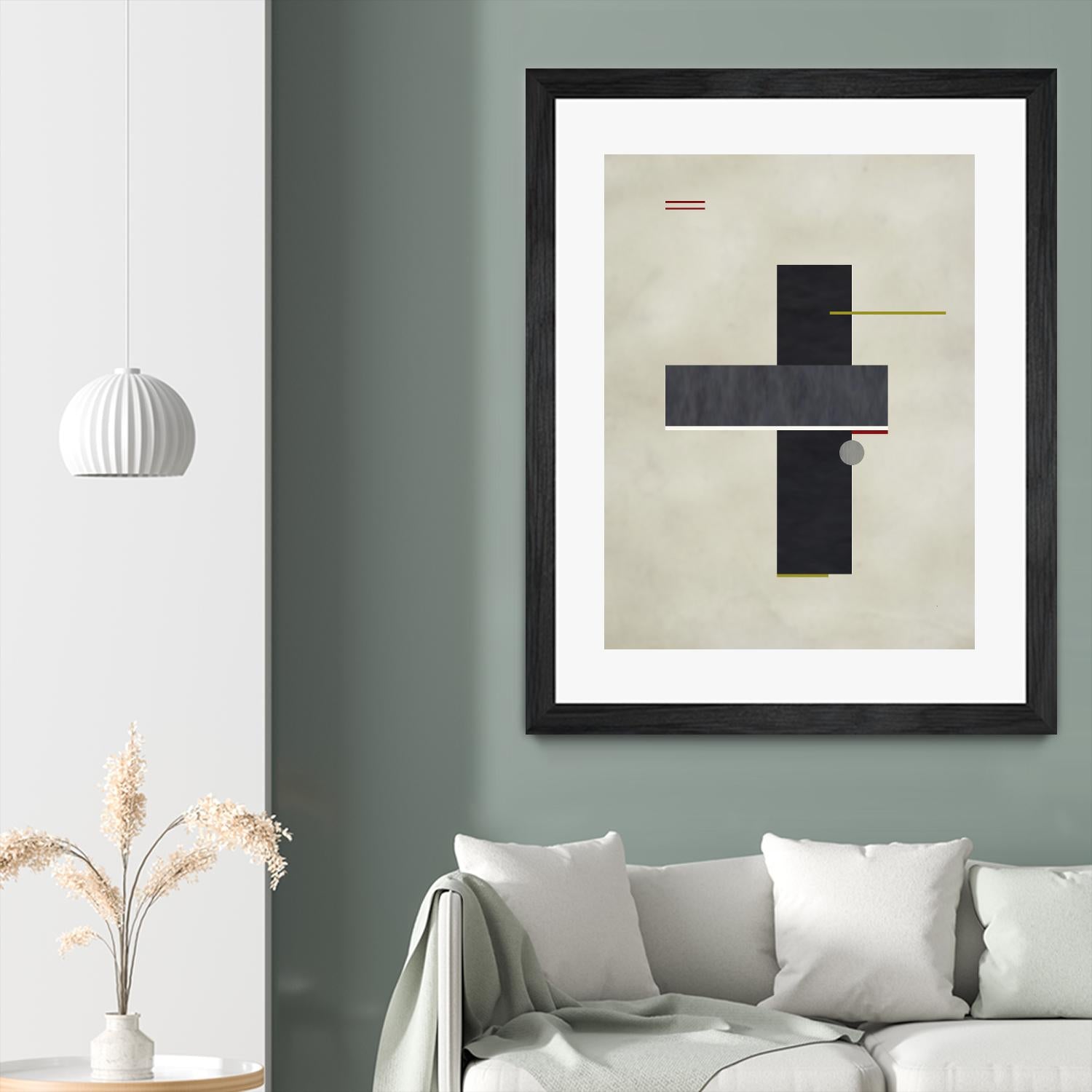 Rectangle Love by Kevin Calaguiro on GIANT ART - black abstract