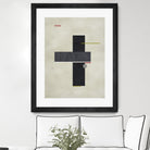 Rectangle Love by Kevin Calaguiro on GIANT ART - black abstract