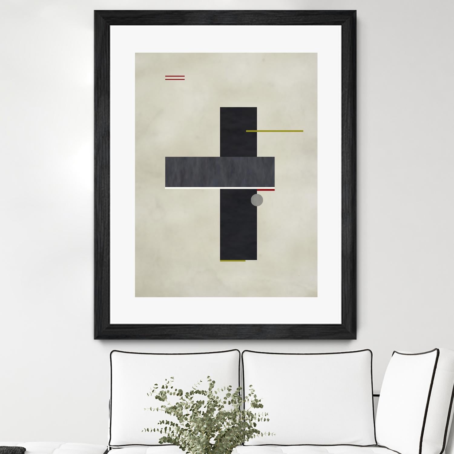 Rectangle Love by Kevin Calaguiro on GIANT ART - black abstract