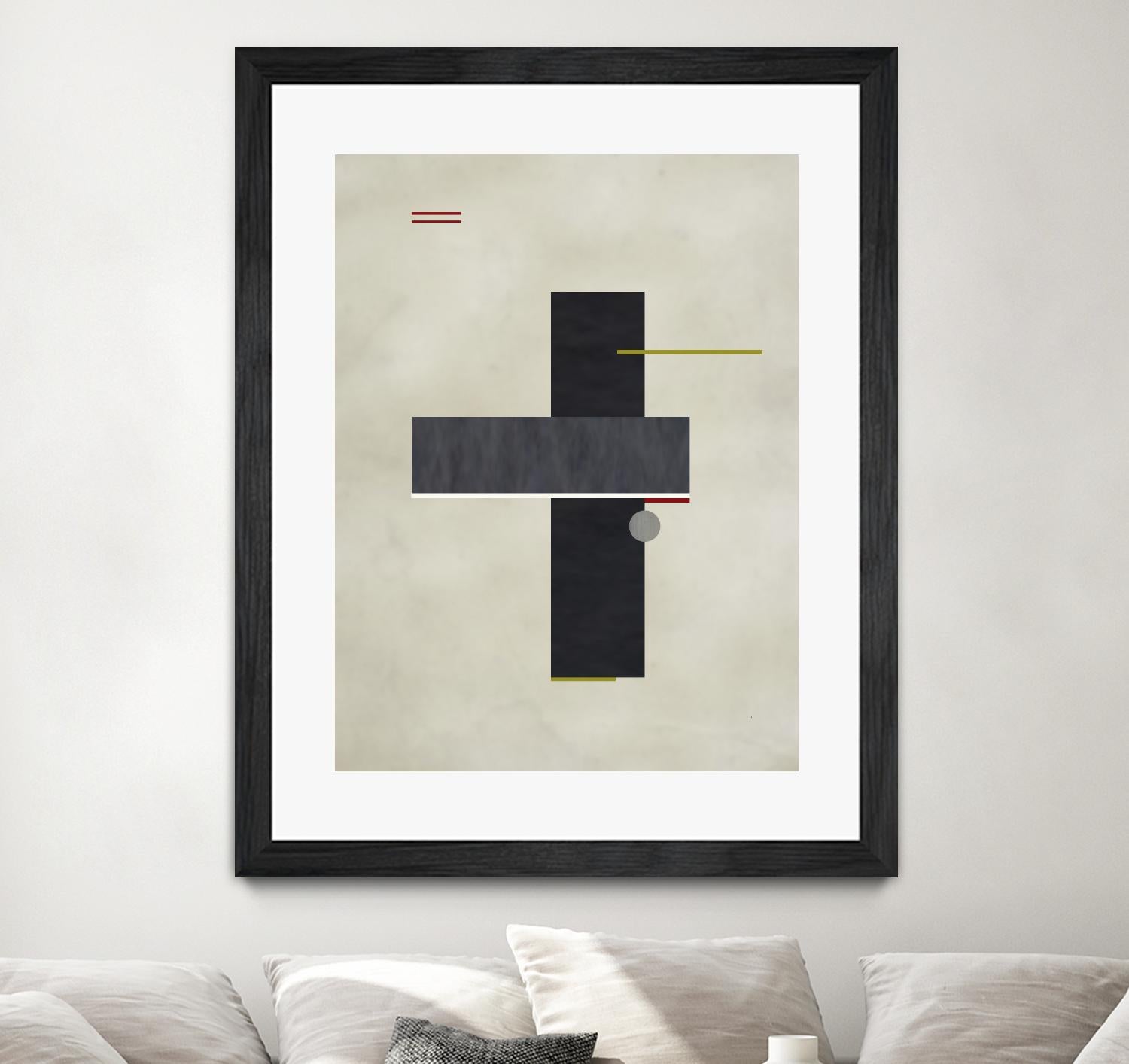 Rectangle Love by Kevin Calaguiro on GIANT ART - black abstract