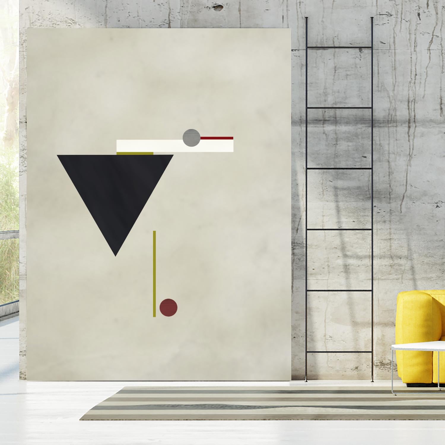 Triangle Love by Kevin Calaguiro on GIANT ART - black abstract