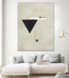 Triangle Love by Kevin Calaguiro on GIANT ART - black abstract