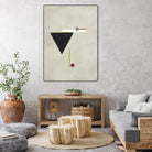 Triangle Love by Kevin Calaguiro on GIANT ART - black abstract