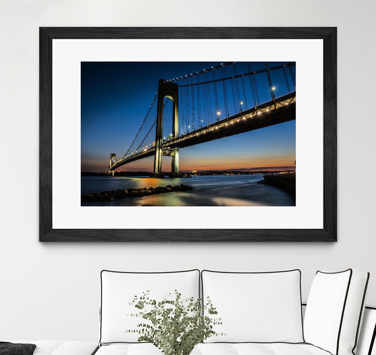 Verrazano Bridge by Franklin J. Kearney on GIANT ART - orange city scene
