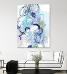 Aqua I by Kathryn Neale on GIANT ART - blue abstract
