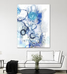 Aqua II by Kathryn Neale on GIANT ART - white abstract
