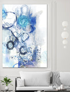 Aqua II by Kathryn Neale on GIANT ART - white abstract