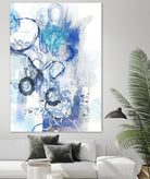 Aqua II by Kathryn Neale on GIANT ART - white abstract