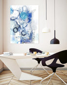 Aqua II by Kathryn Neale on GIANT ART - white abstract