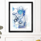 Aqua II by Kathryn Neale on GIANT ART - white abstract