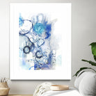Aqua II by Kathryn Neale on GIANT ART - white abstract