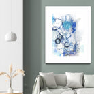 Aqua II by Kathryn Neale on GIANT ART - white abstract