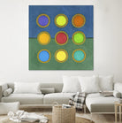 Circle Grid II by Darlene Kulig on GIANT ART - green abstract