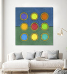 Circle Grid II by Darlene Kulig on GIANT ART - green abstract