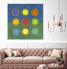 Circle Grid II by Darlene Kulig on GIANT ART - green abstract