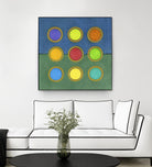 Circle Grid II by Darlene Kulig on GIANT ART - green abstract