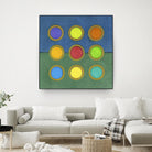 Circle Grid II by Darlene Kulig on GIANT ART - green abstract