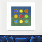 Circle Grid II by Darlene Kulig on GIANT ART - green abstract