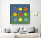 Circle Grid II by Darlene Kulig on GIANT ART - green abstract