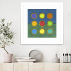 Circle Grid II by Darlene Kulig on GIANT ART - green abstract