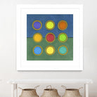 Circle Grid II by Darlene Kulig on GIANT ART - green abstract