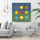 Circle Grid II by Darlene Kulig on GIANT ART - green abstract