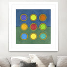 Circle Grid II by Darlene Kulig on GIANT ART - green abstract