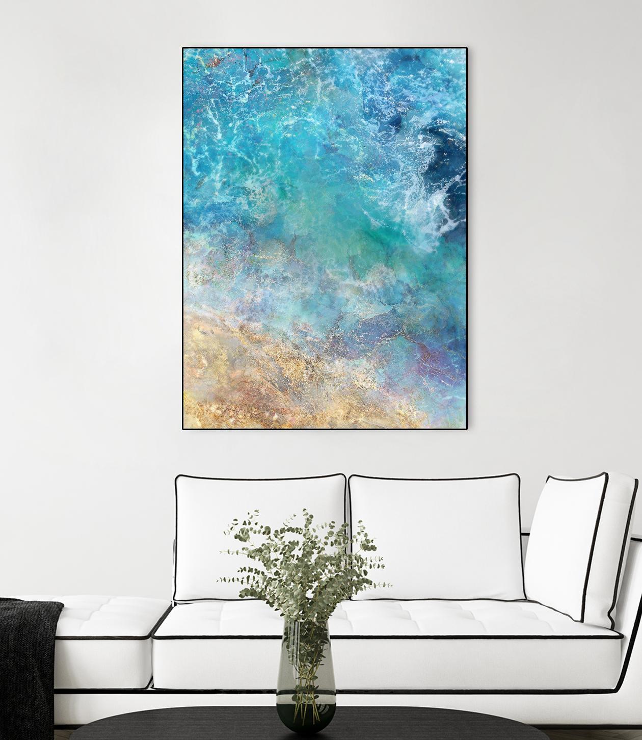 Oceanic Gold I by Ken Roko on GIANT ART - abstract