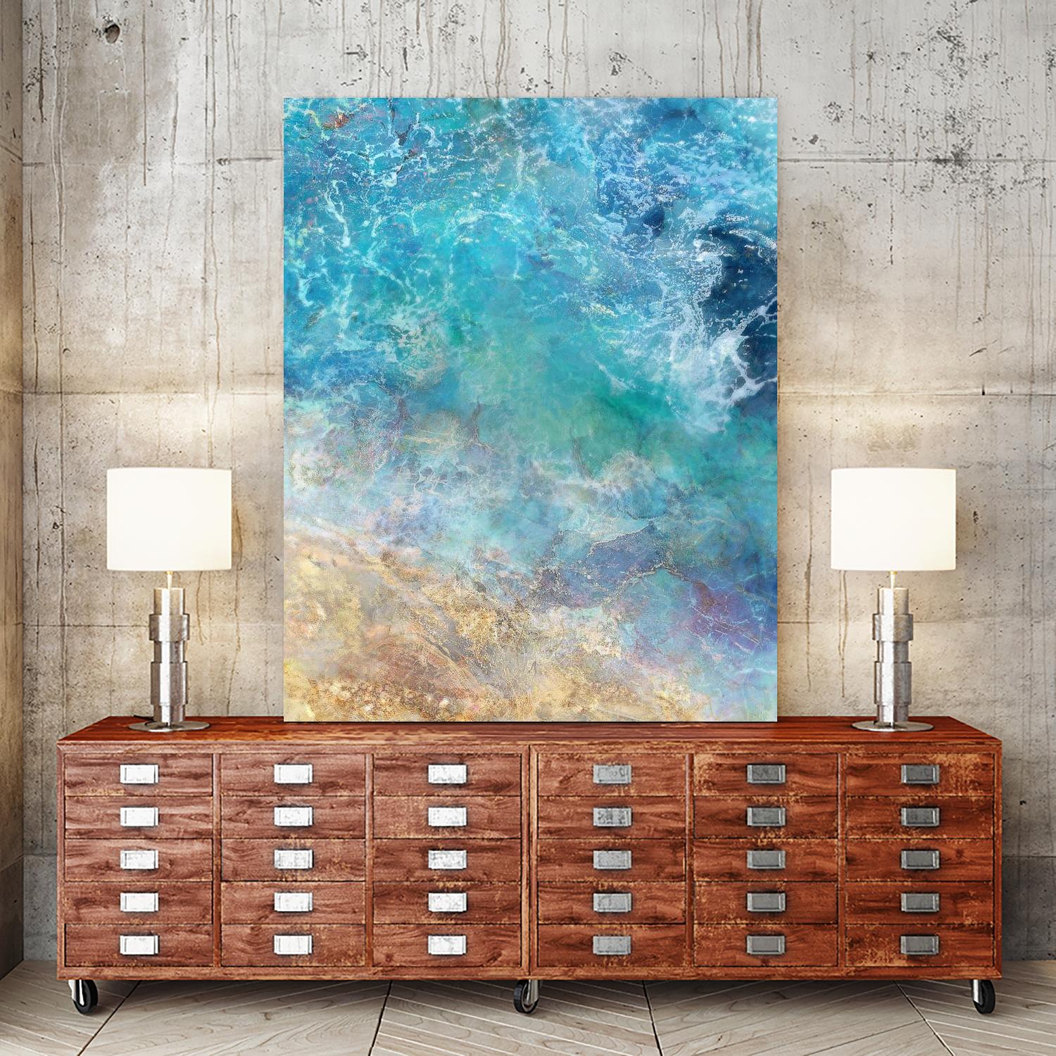 Oceanic Gold I by Ken Roko on GIANT ART - abstract