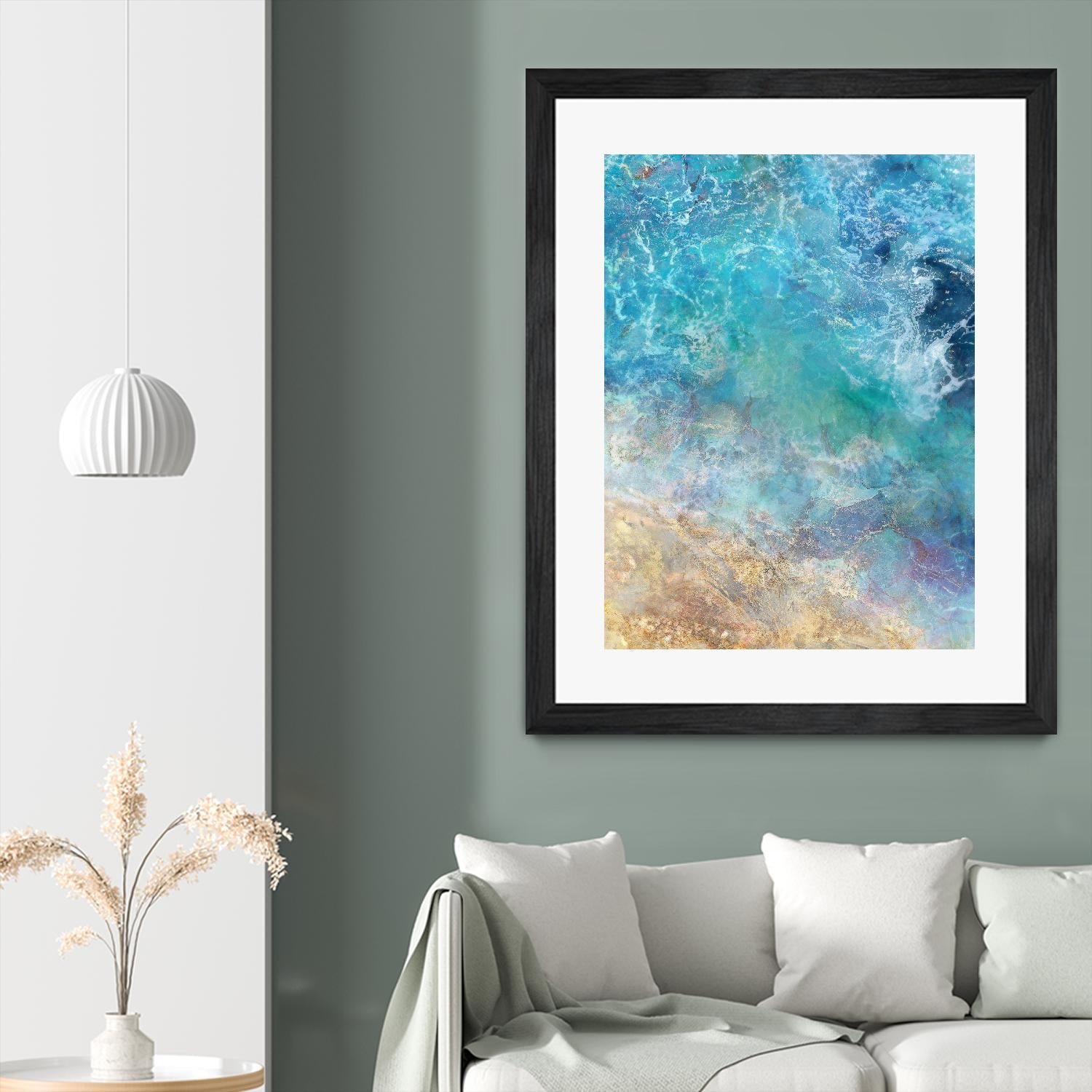 Oceanic Gold I by Ken Roko on GIANT ART - abstract