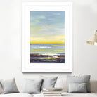 Gold Horizon by Valeria Mravyan on GIANT ART - blue abstract