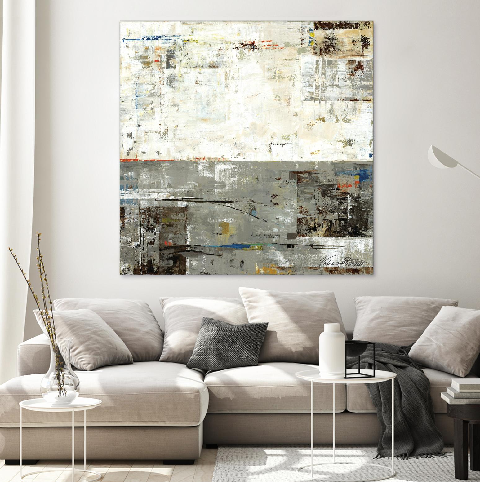 Grey Zone II by Valeria Mravyan on GIANT ART - beige abstract