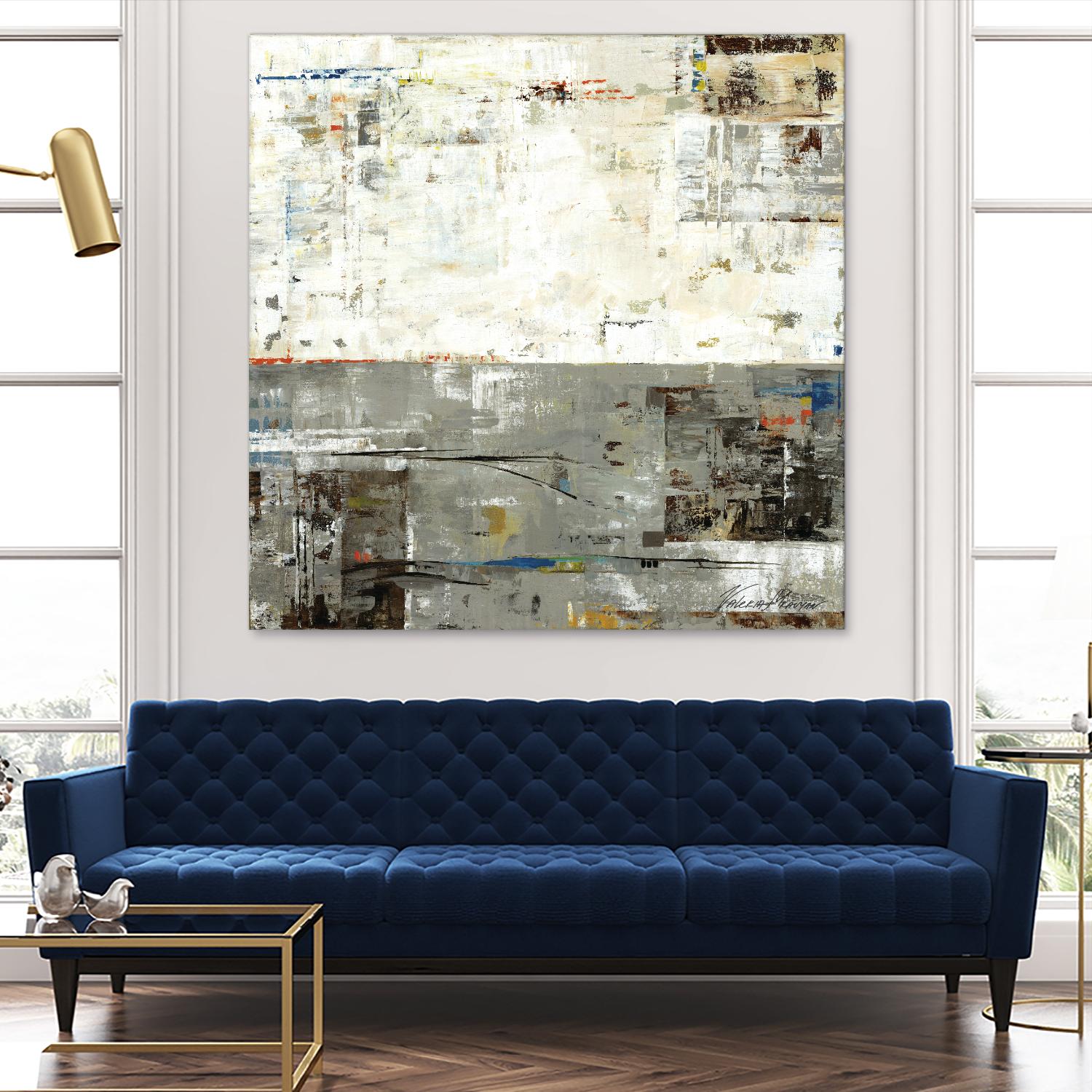 Grey Zone II by Valeria Mravyan on GIANT ART - beige abstract