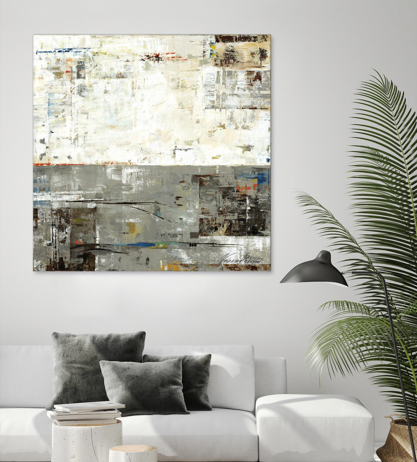 Grey Zone II by Valeria Mravyan on GIANT ART - beige abstract