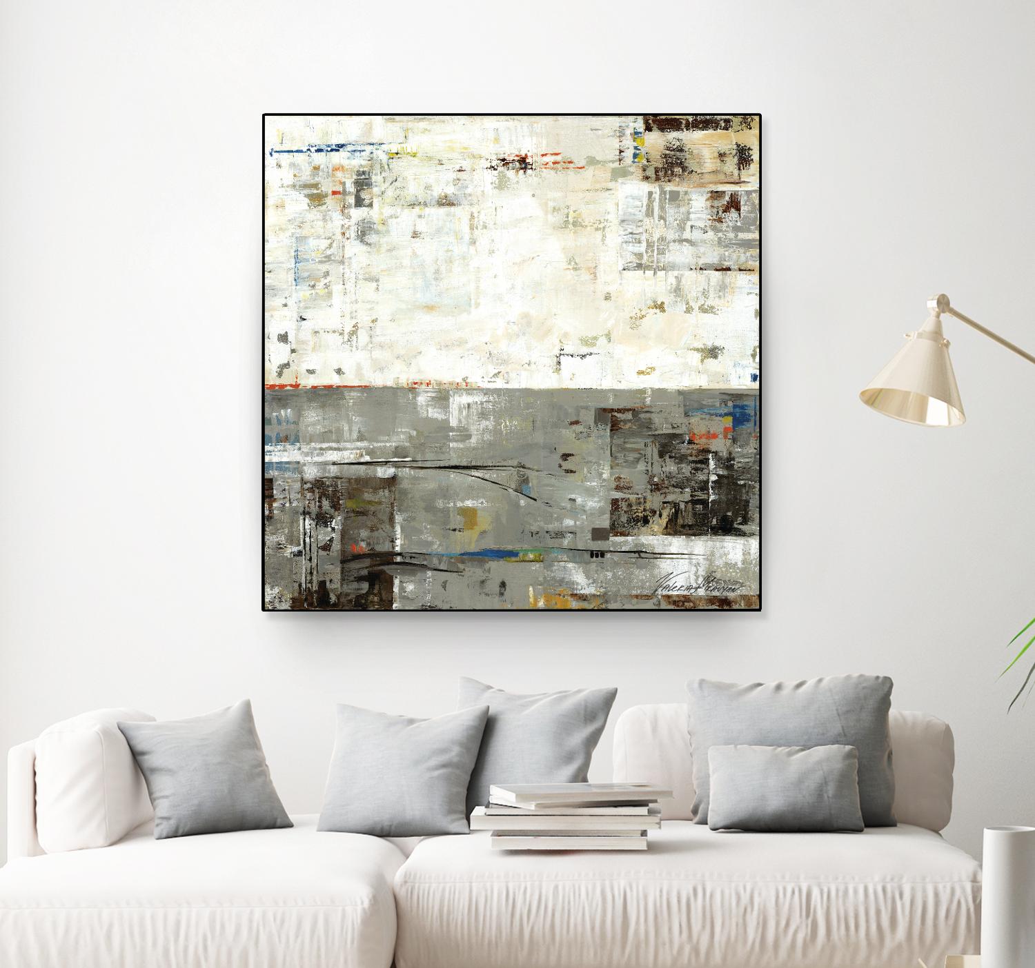 Grey Zone II by Valeria Mravyan on GIANT ART - beige abstract