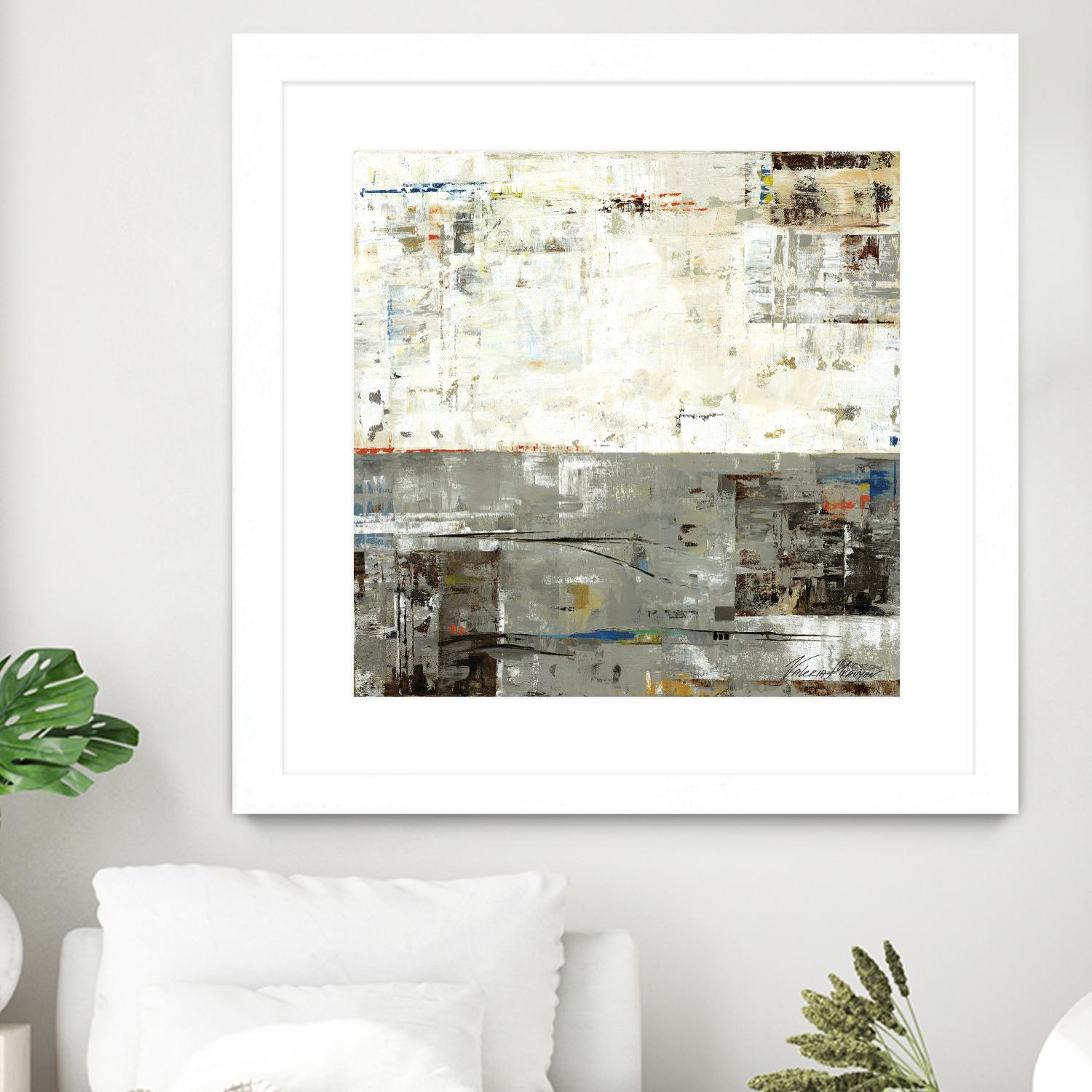 Grey Zone II by Valeria Mravyan on GIANT ART - beige abstract
