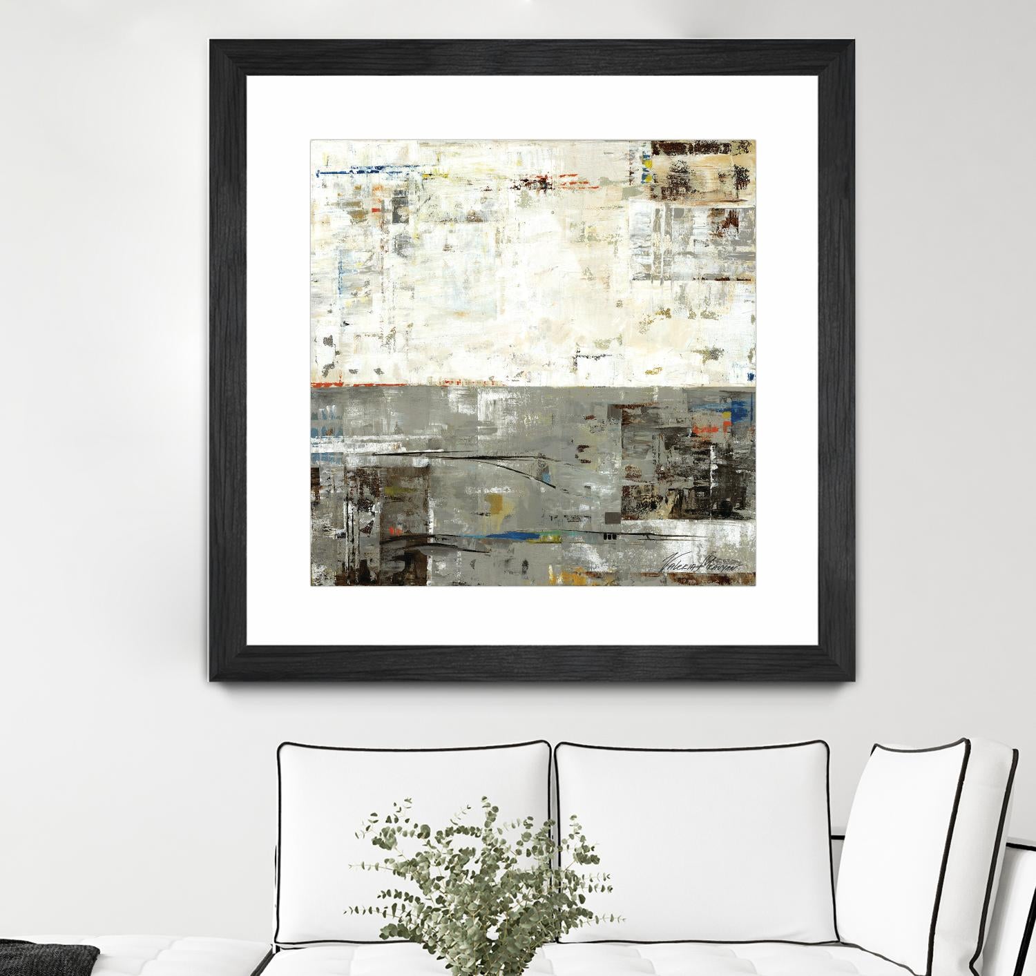 Grey Zone II by Valeria Mravyan on GIANT ART - beige abstract