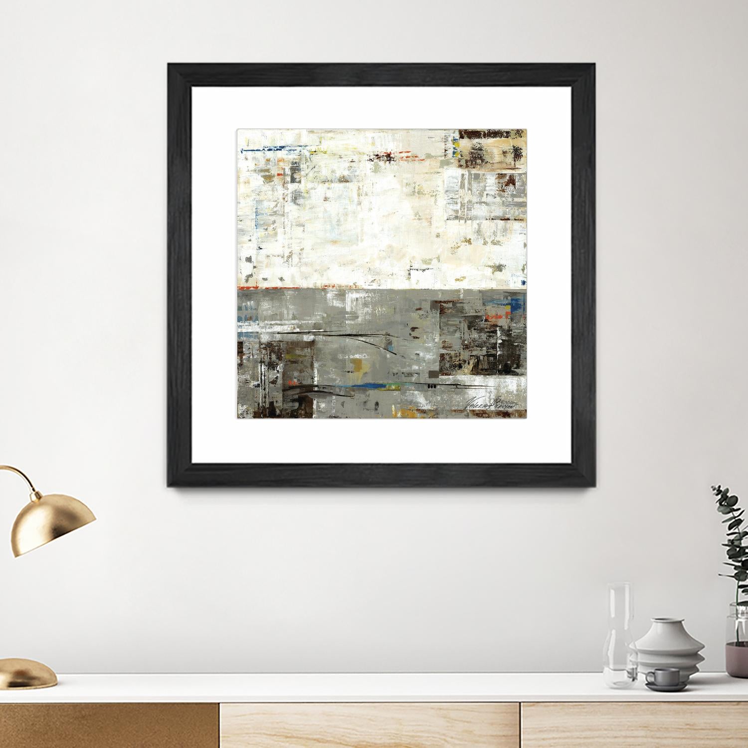 Grey Zone II by Valeria Mravyan on GIANT ART - beige abstract