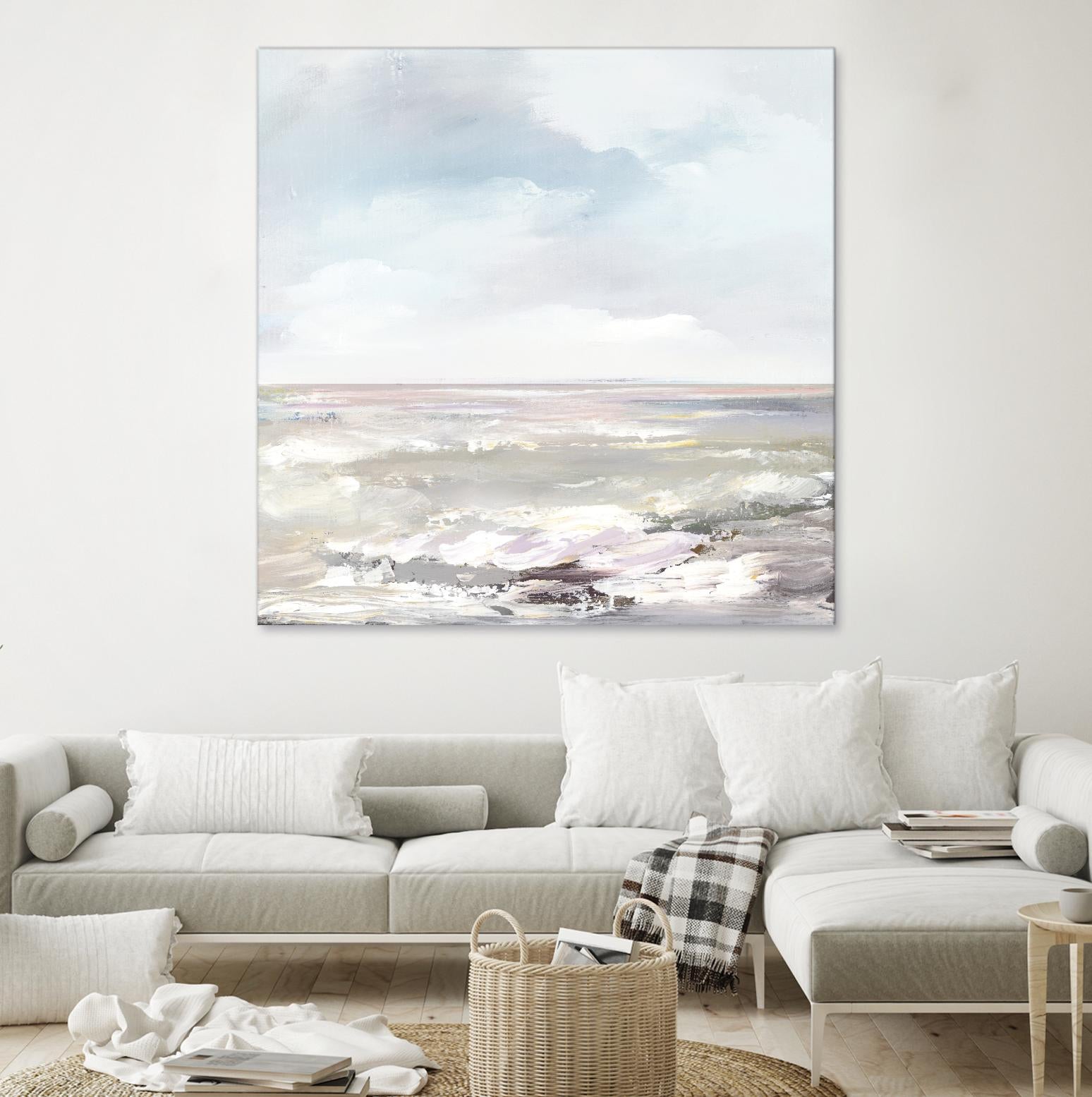 Beneath the Sky I by Valeria Mravyan on GIANT ART - pink abstract