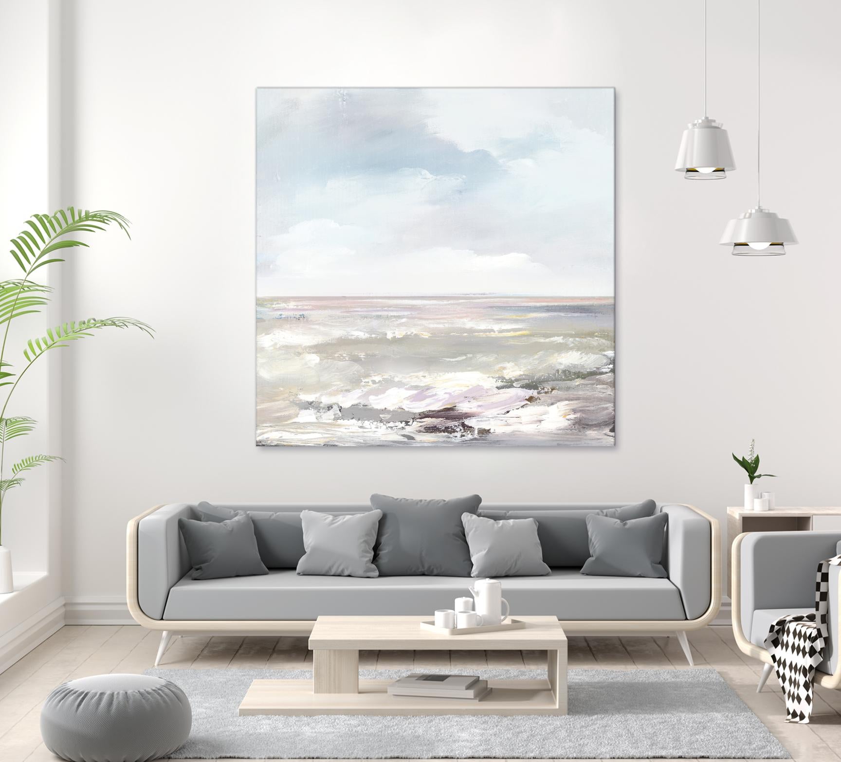 Beneath the Sky I by Valeria Mravyan on GIANT ART - pink abstract