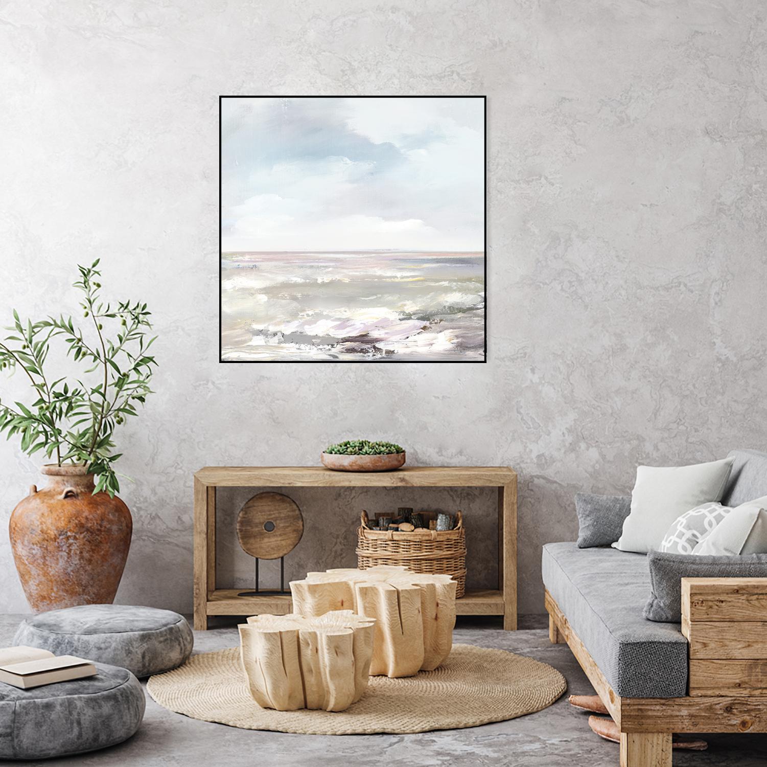 Beneath the Sky I by Valeria Mravyan on GIANT ART - pink abstract