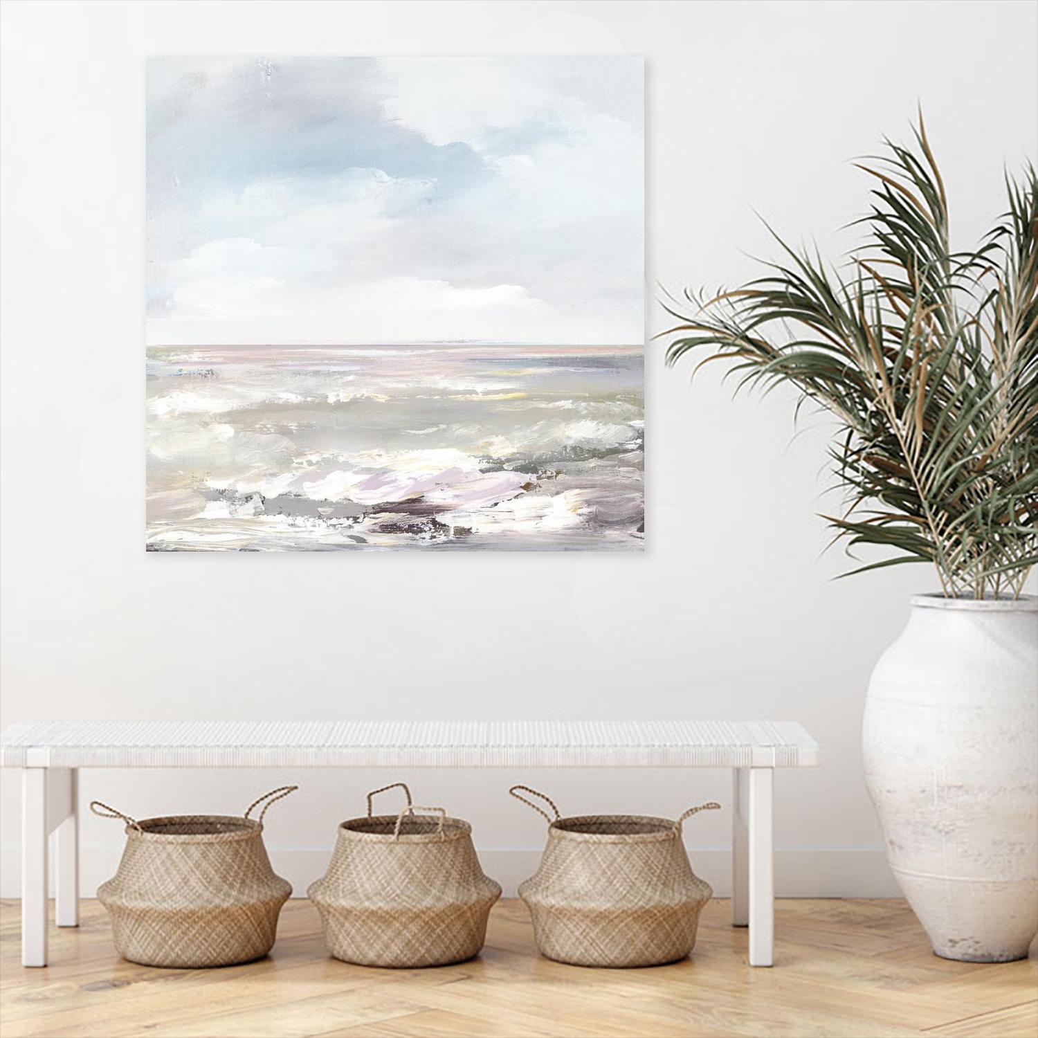 Beneath the Sky I by Valeria Mravyan on GIANT ART - pink abstract