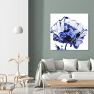 Indigo Flower I by Valeria Mravyan on GIANT ART - white floral
