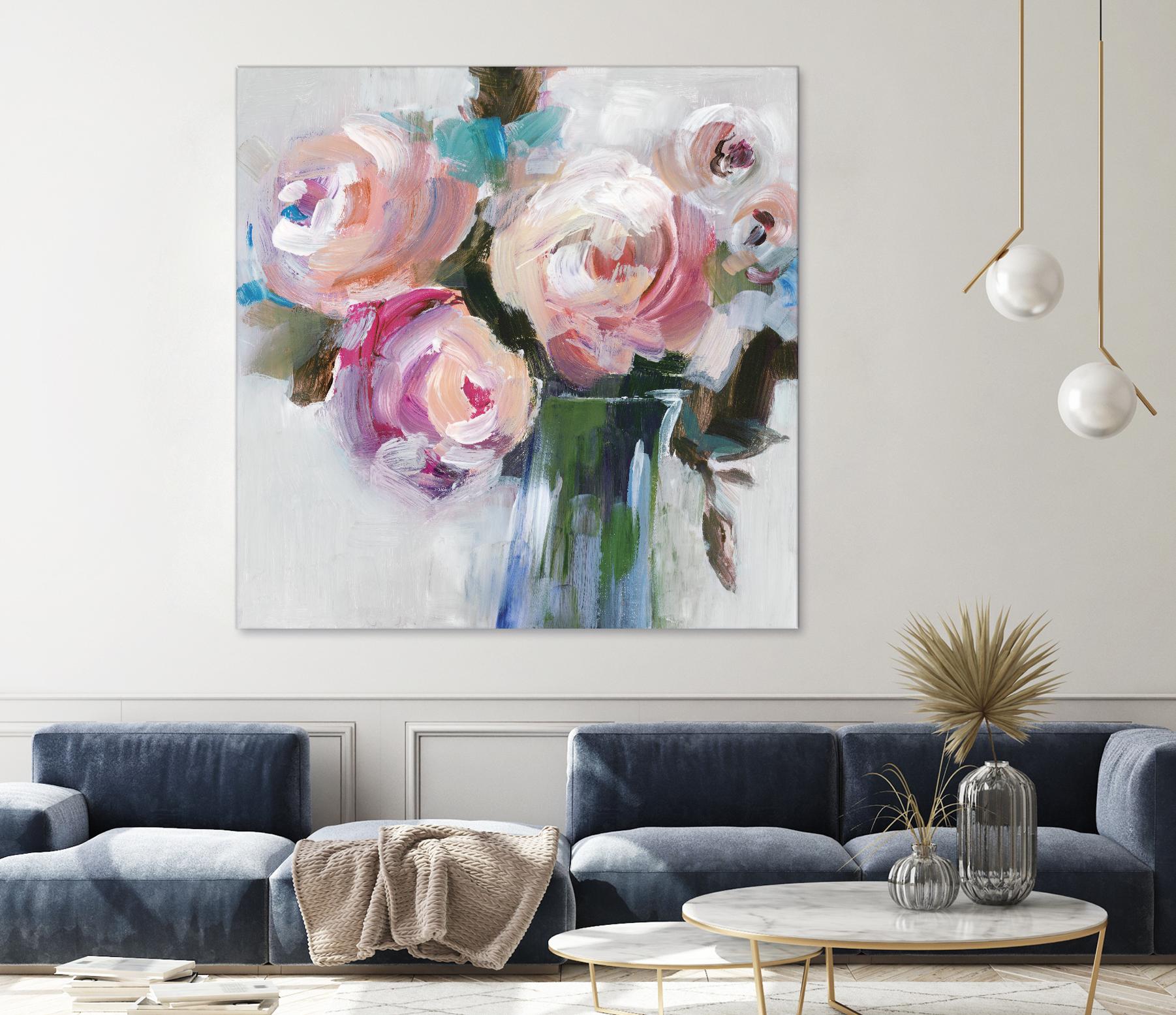 Bouquet II by Valeria Mravyan on GIANT ART - pink floral