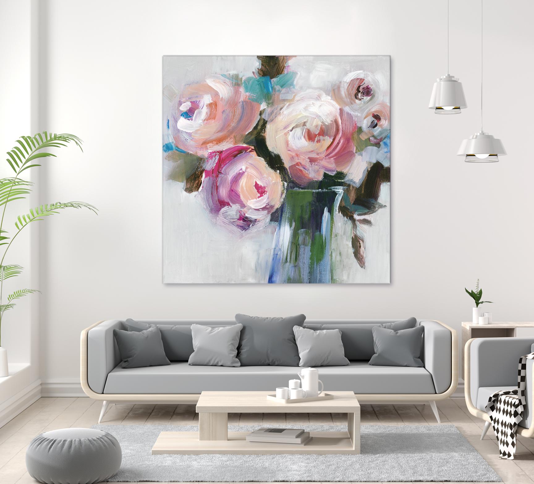 Bouquet II by Valeria Mravyan on GIANT ART - pink floral