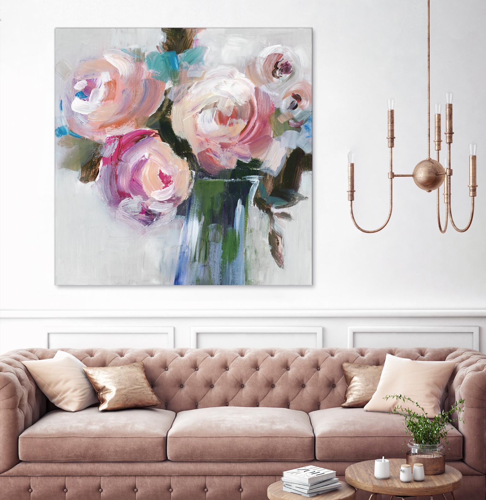 Bouquet II by Valeria Mravyan on GIANT ART - pink floral