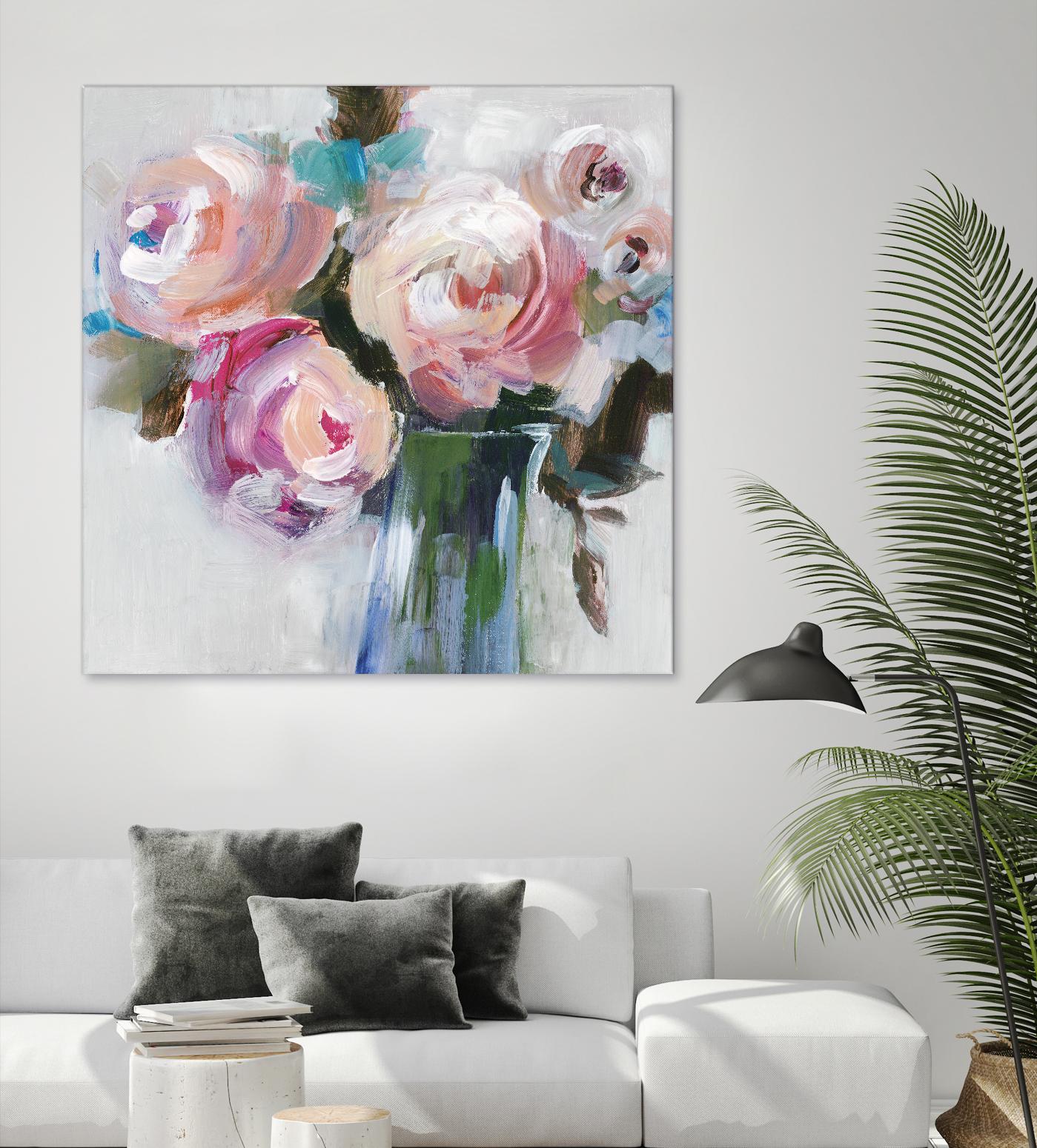 Bouquet II by Valeria Mravyan on GIANT ART - pink floral